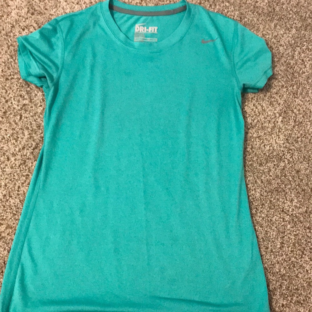 Green Nike shirt
